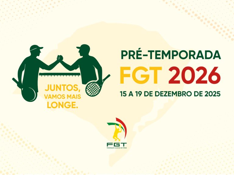 Em ação inédita, Federação Gaúcha de Tênis promoverá Semana de Treinamento da Pré-Temporada 2026