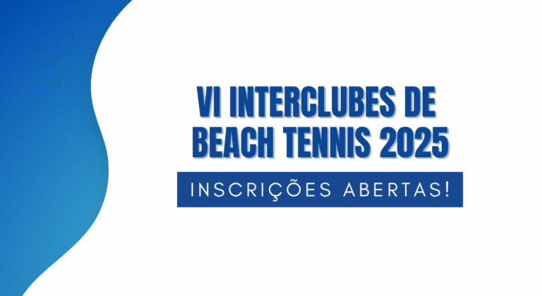Abertas as inscrições para o VI Interclubes/Academias e Points de Beach Tennis 2025