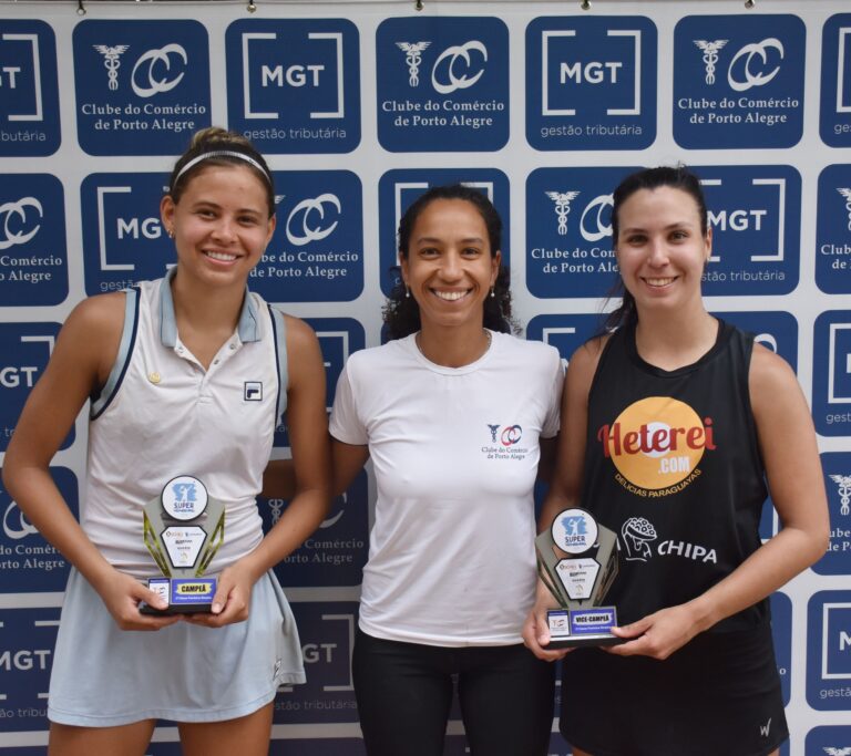 Etapa do Super Tênis RS no Clube do Comércio define seus campeões